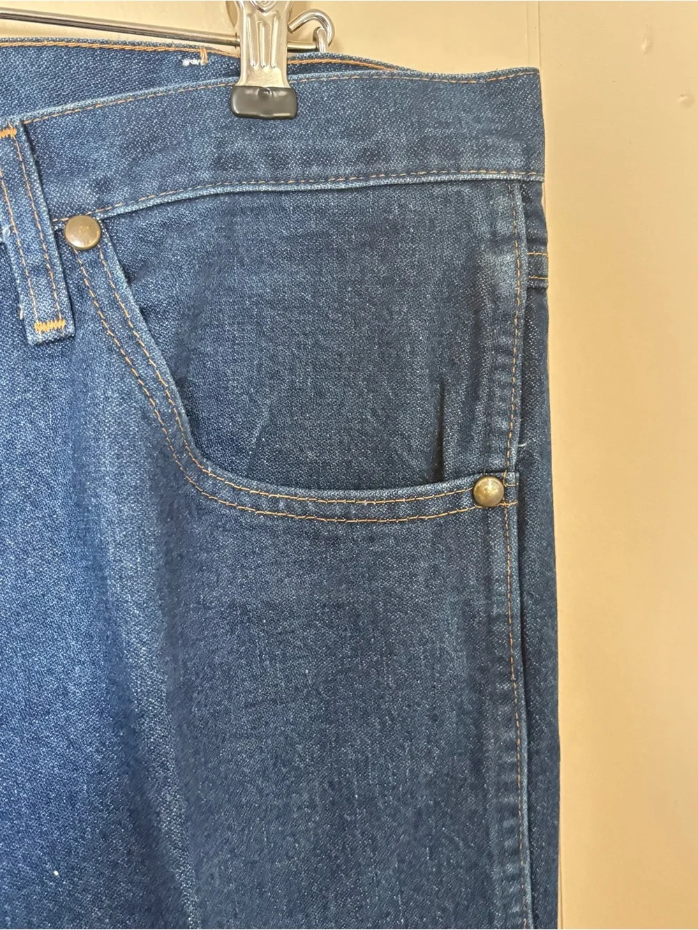 Wrangler Men's Slim Jeans in Dark Blue